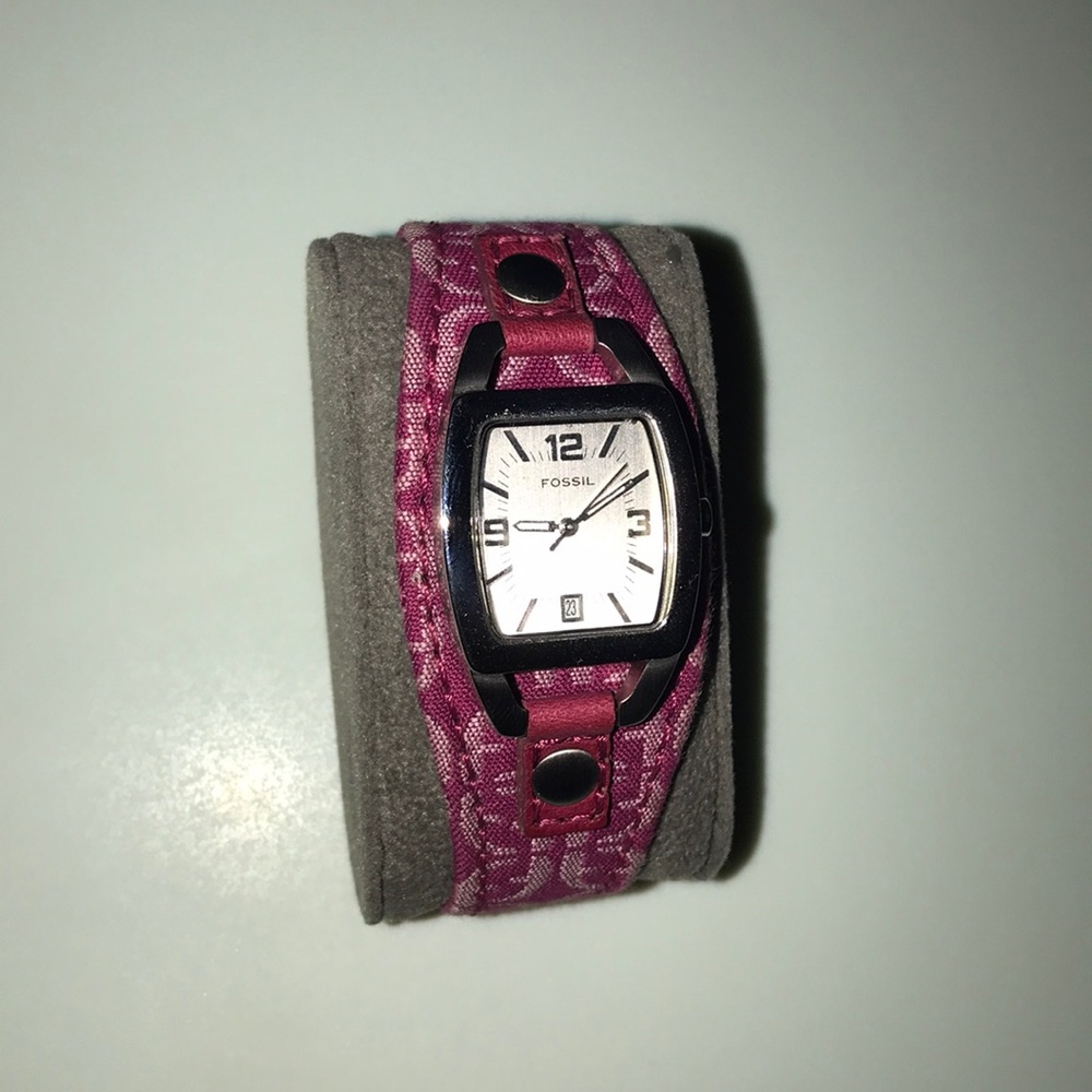 Pink Fossil Watch